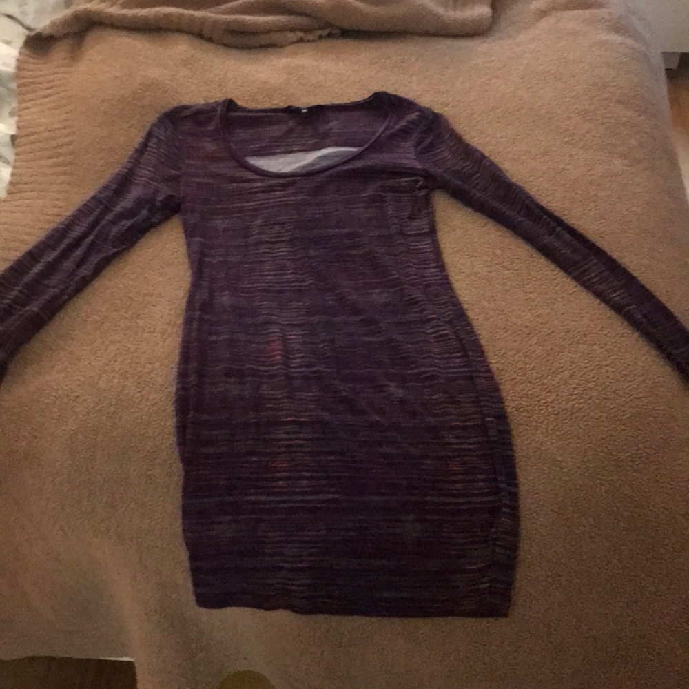 Purple long sleeve dress Hurley